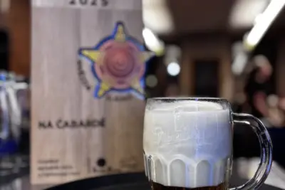 Načepovaný Pilsner Urquell na baru